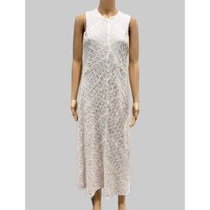 ZARA WOMAN EMBROIDERED EYELET DRESS ZW COLLECTION WHITE SIZE SMALL 8584/273
